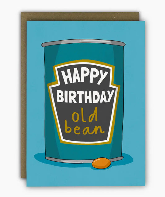Old Bean Birthday Card