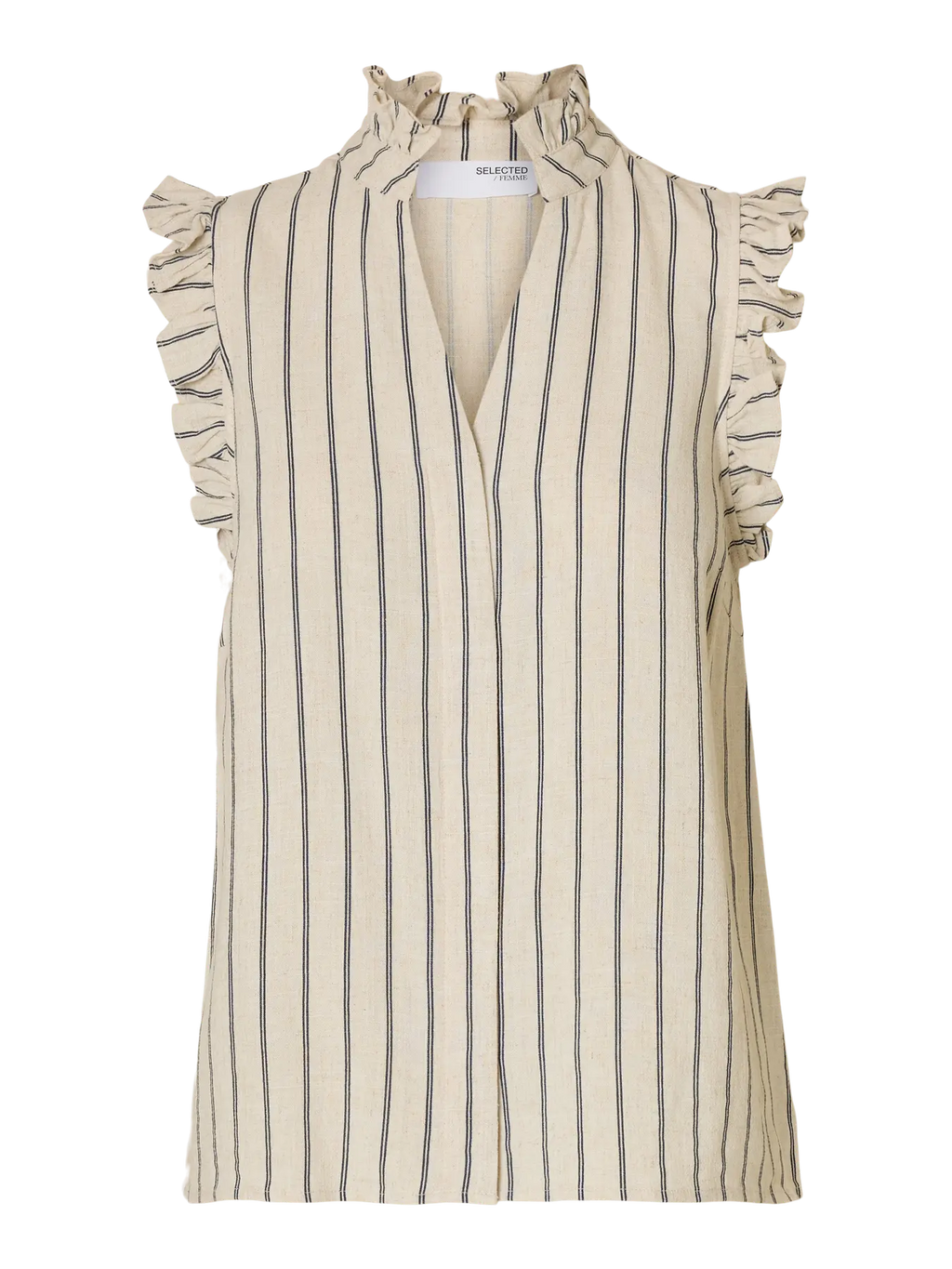 SLFVIVA SL RUFFLE STRIPED SUN TOP
