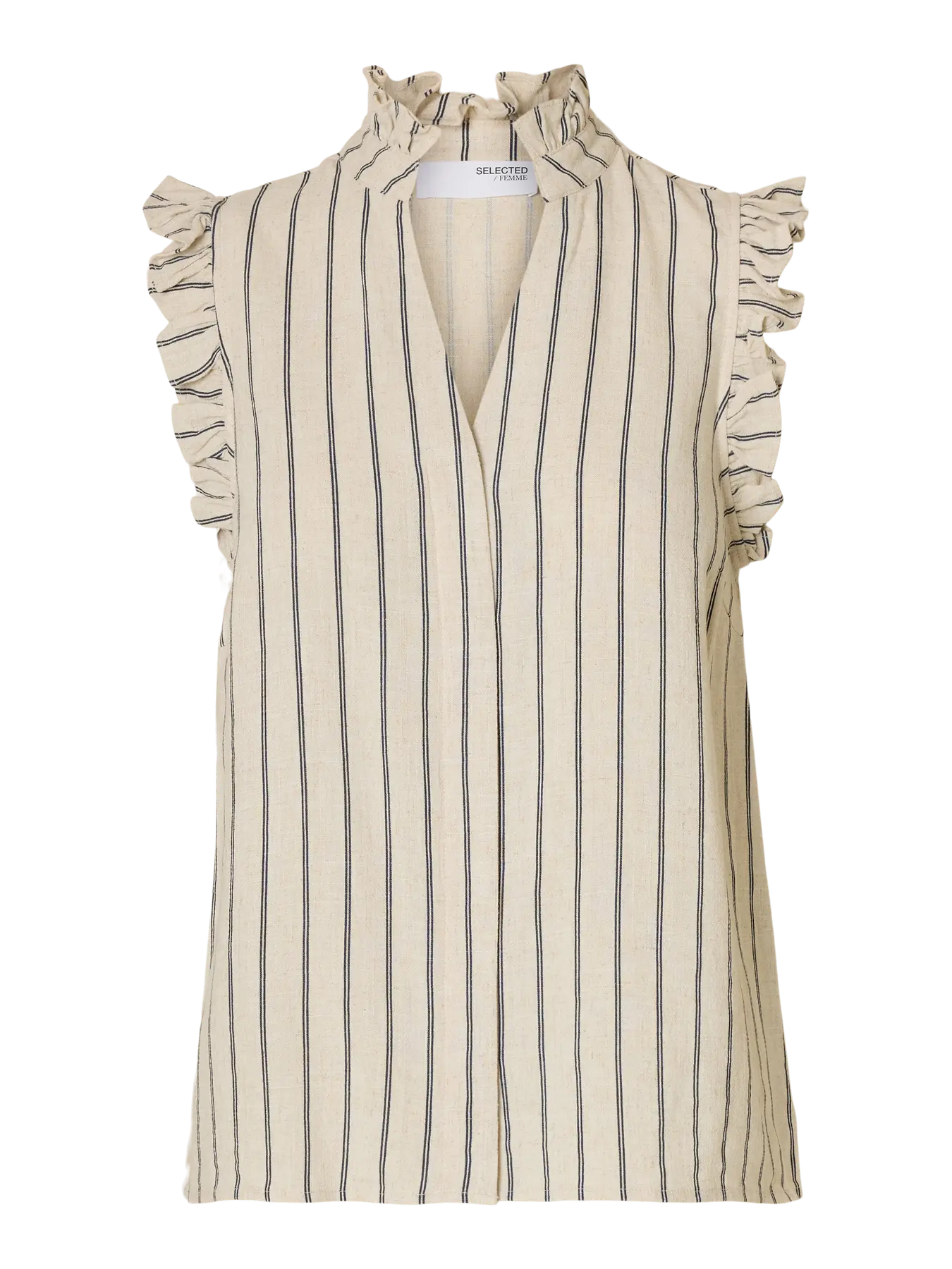 SLFVIVA SL RUFFLE STRIPED SUN TOP