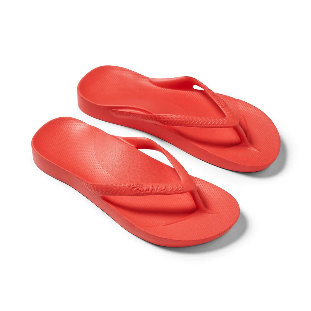 Archies Flip Flops - Coral