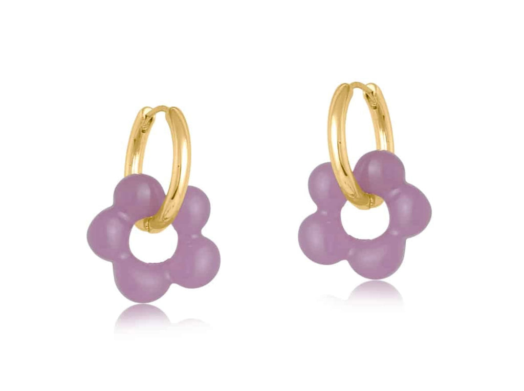 Olympia Beaded Huggie Hoop Earrings