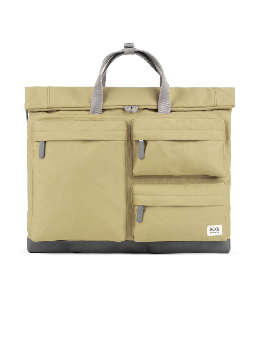 ROKA Blackfriars Khaki Recycled Canvas- Large