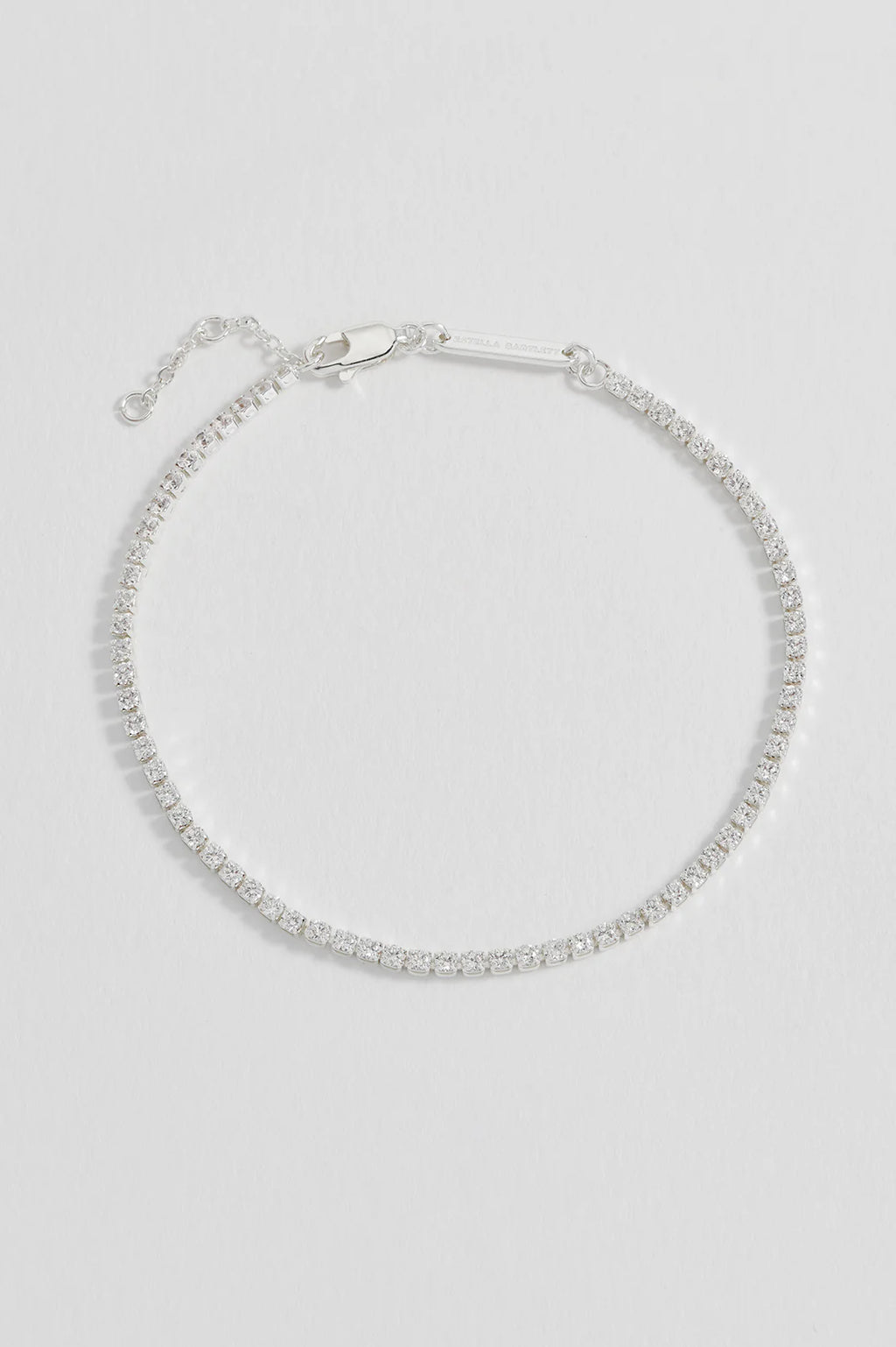 Fine CZ Tennis Bracelet - Silver Plated