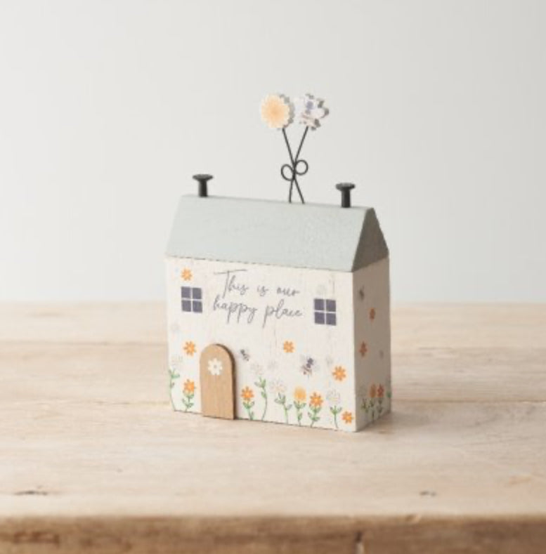 ‘Our Happy Place ‘ Wooden Block