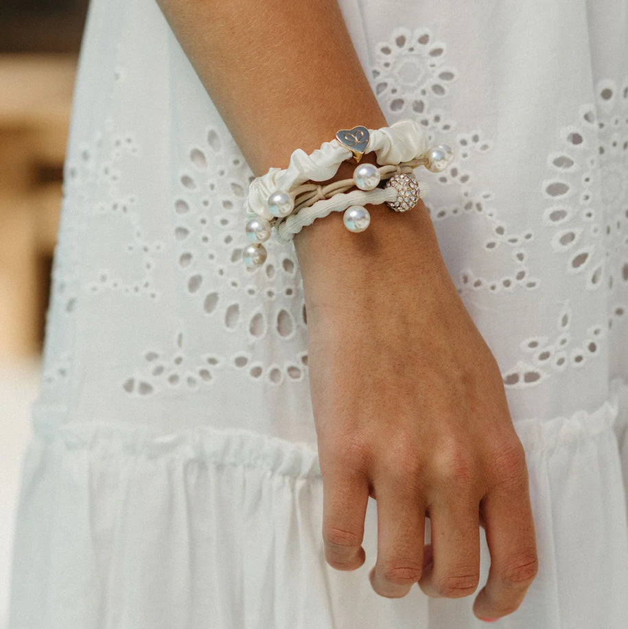 ByEloise Bangle Band Set - White Party