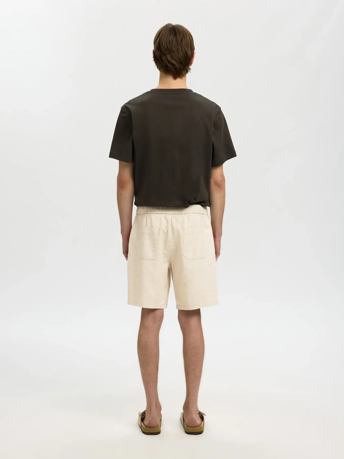 SLHREGULAR-HARVEY LINEN BLEND SHORTS