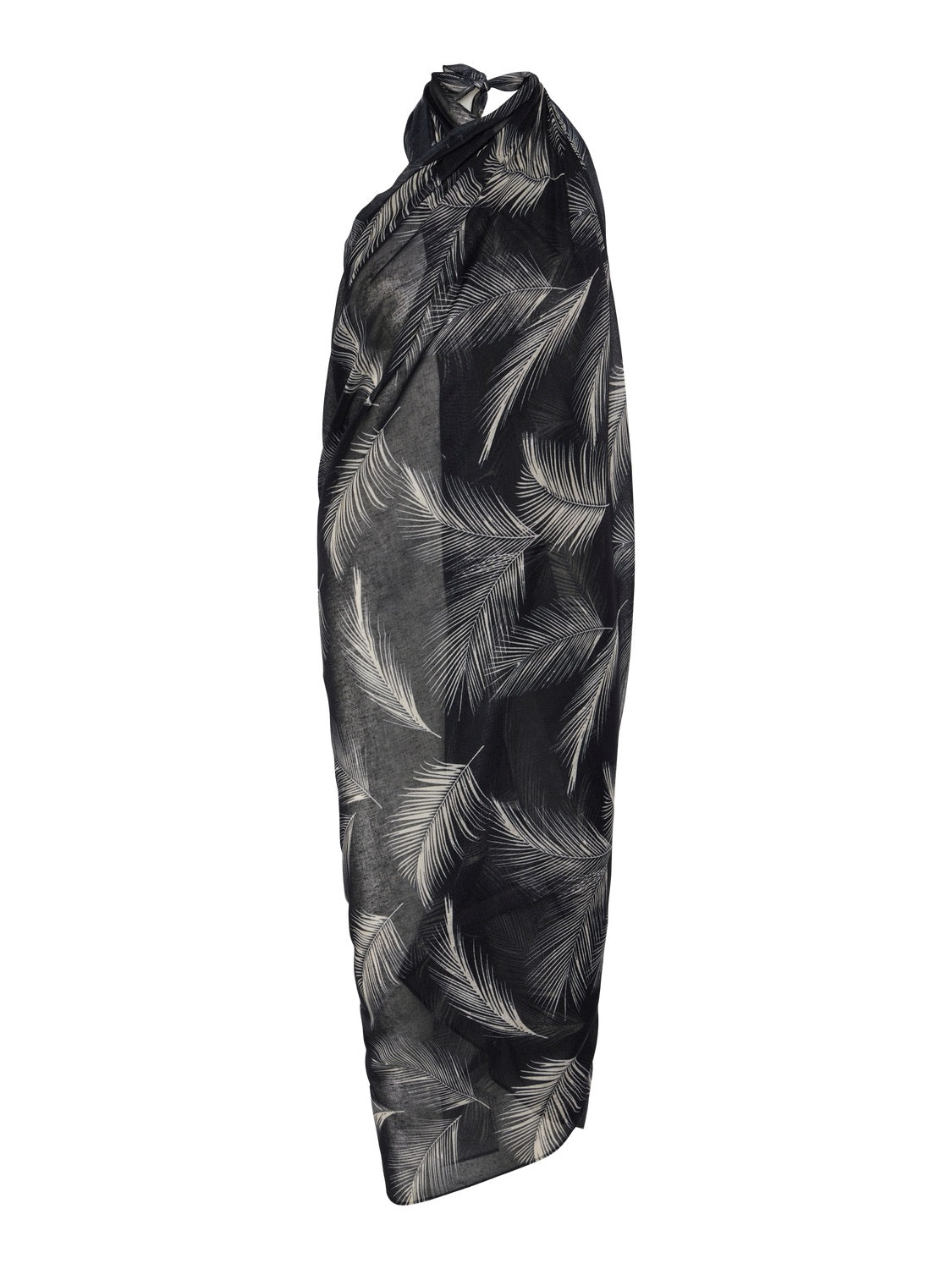 PCBANINNA 5IN1 SARONG - Black Onyx TROPICAL LEAF