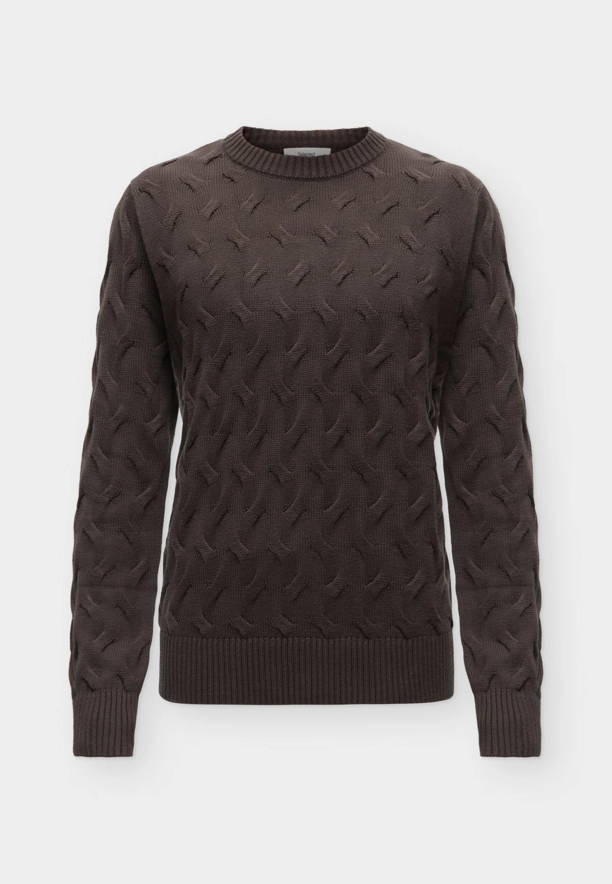 SLMCARLOS LS CABLE CREW NECK JUMPER
