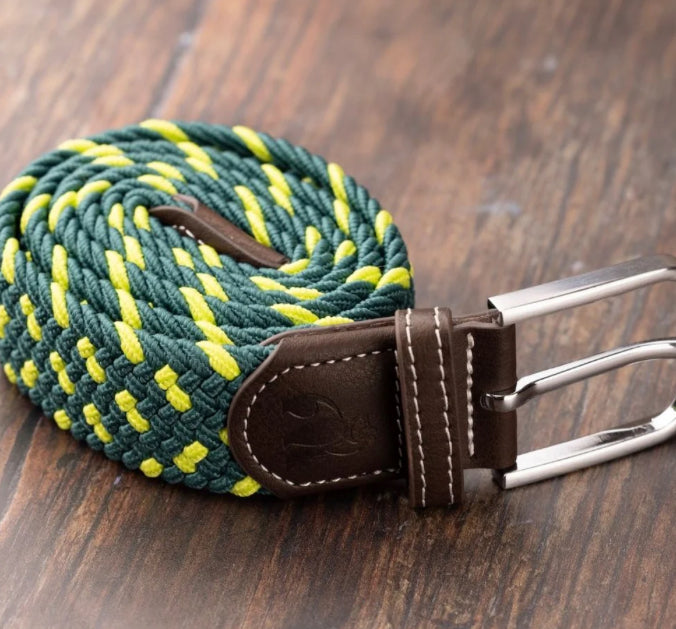 WOVEN BELT - GREEN SPOT