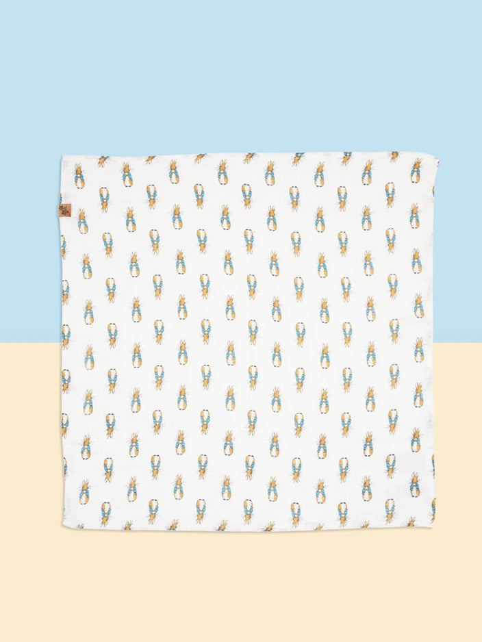 Peter Rabbit Neutral Muslin Squares - Pack Of 2