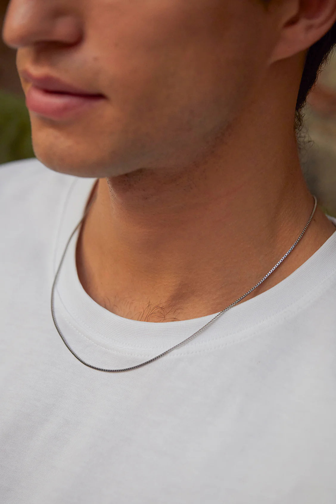 Mens Fox Tail Chain Necklace