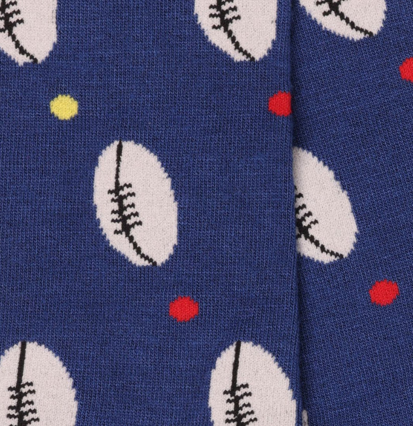 Rugby Ball Bamboo Socks