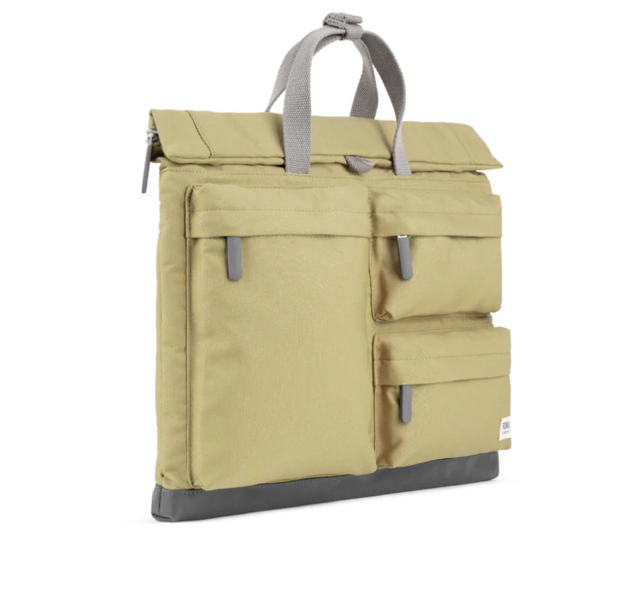 ROKA Blackfriars Khaki Recycled Canvas- Large