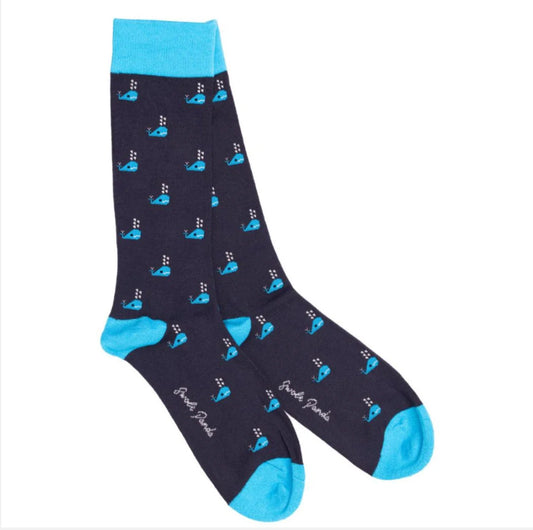 Whale Bamboo Socks