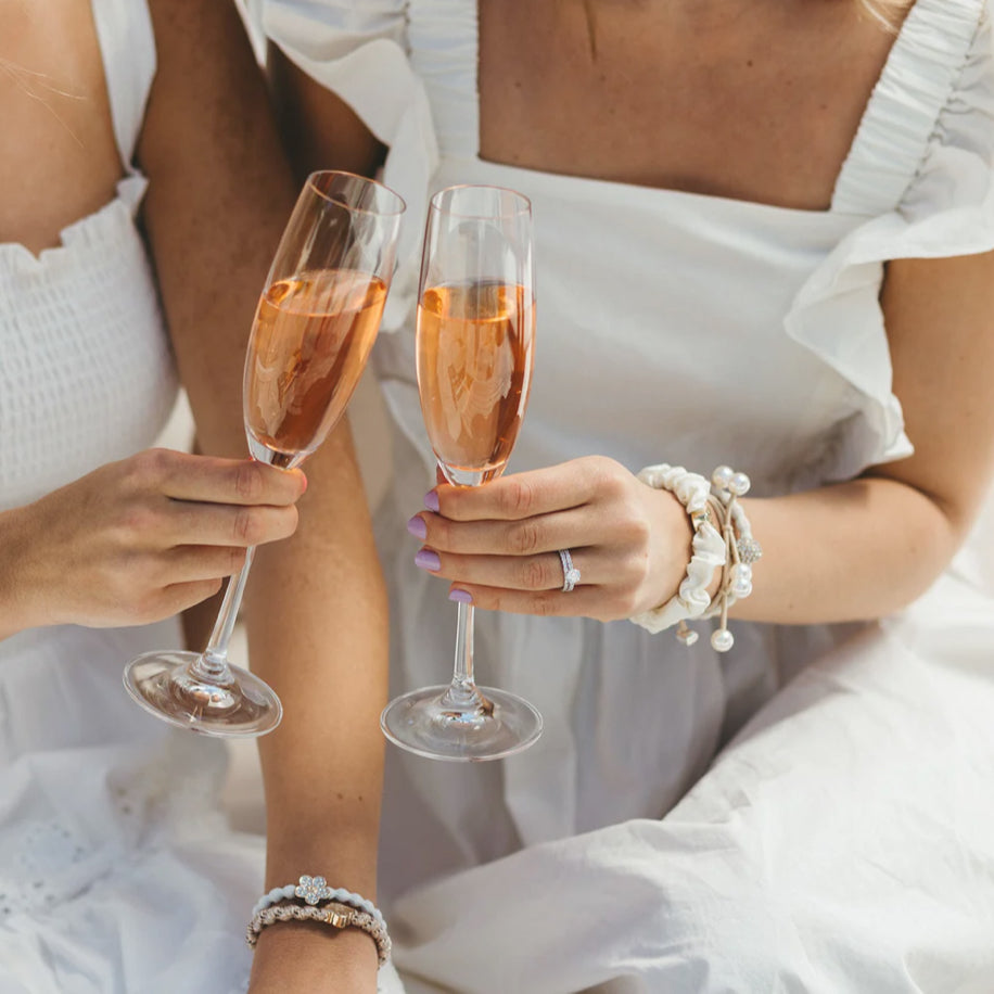ByEloise Bangle Band Set - White Party