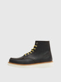 SLHTEO NEW LEATHER MOC-TOE BOOT - Demitasse