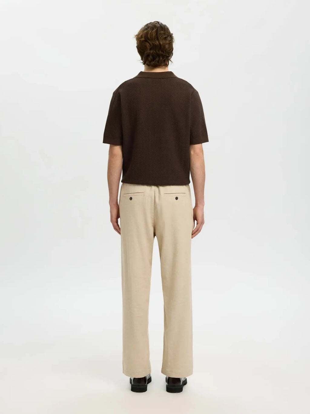 SLH220-LOOSE BRODY LINEN BLD PANT NOOS