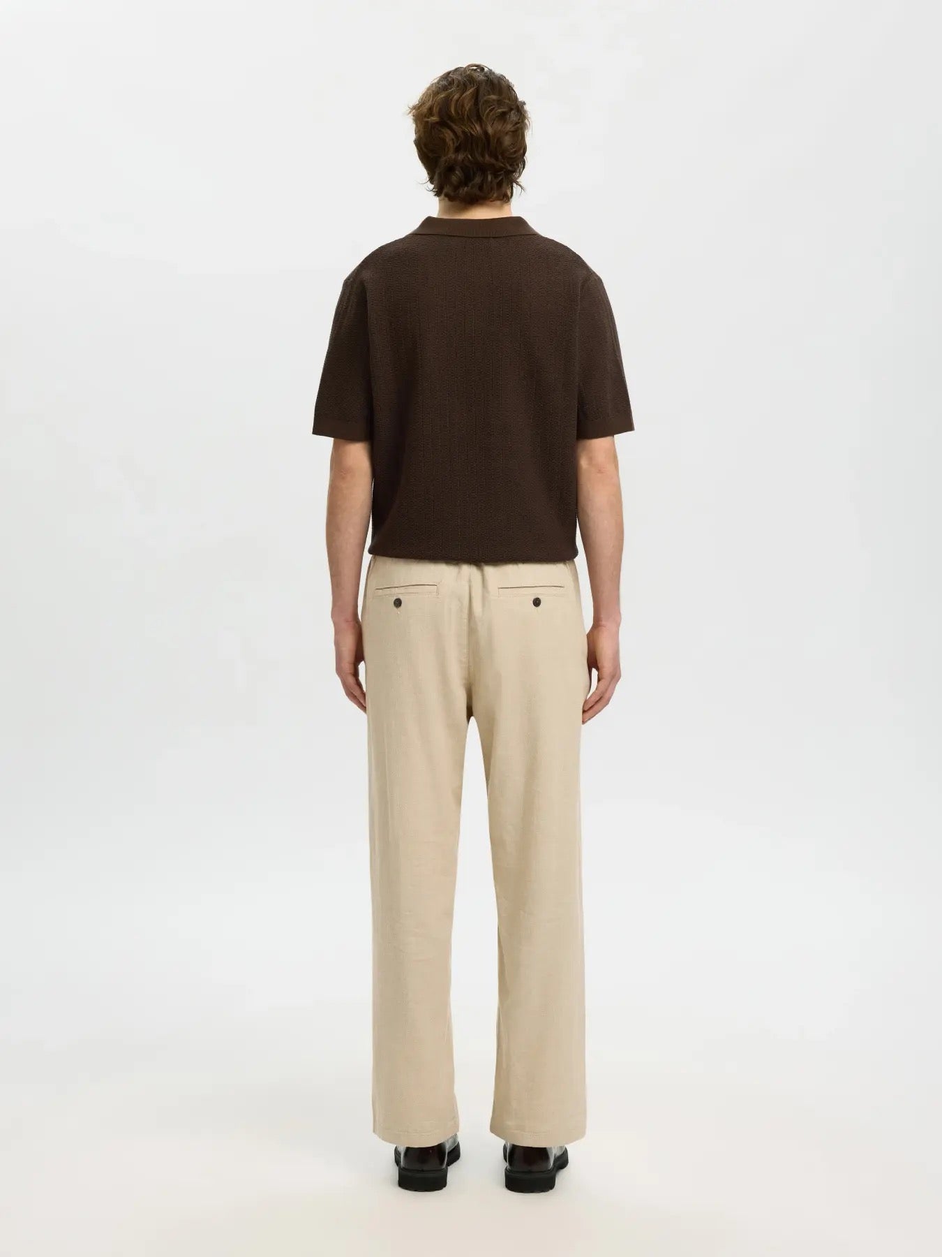 SLH220-LOOSE BRODY LINEN BLD PANT NOOS