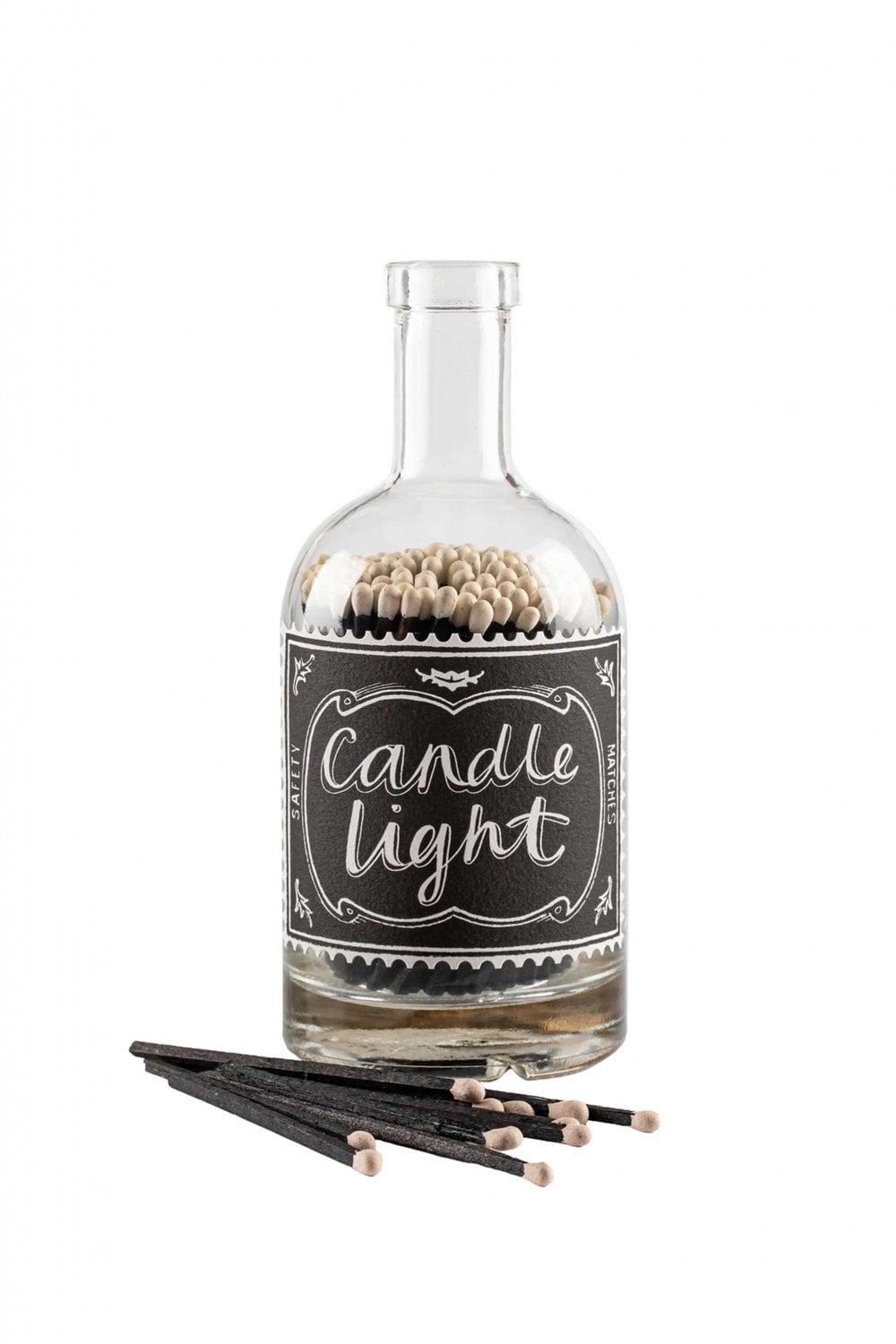 Candle light stamp match bottle