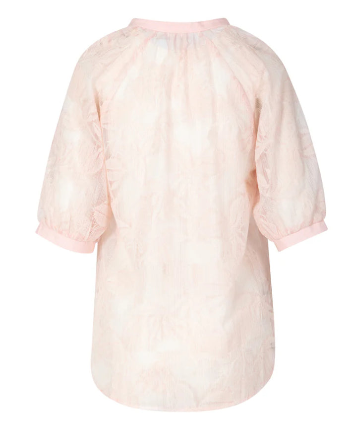 Transparent Shirt With Flowers