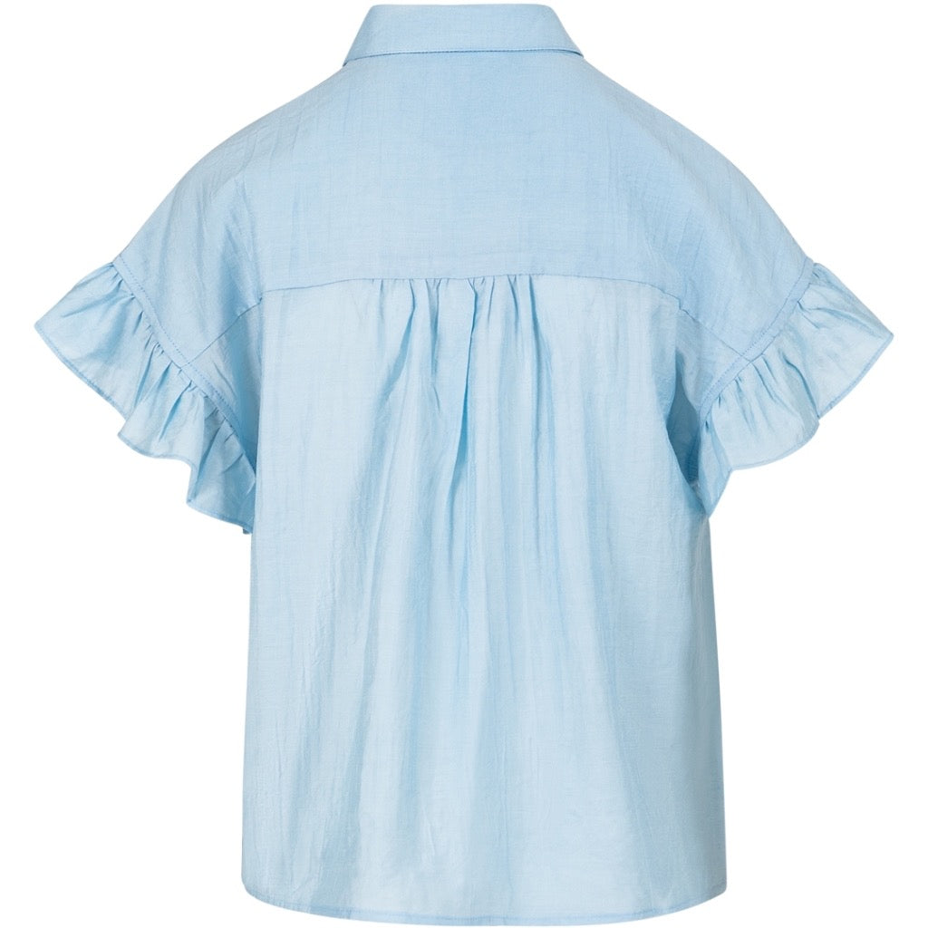 Shirt With Ruffle Sleeves