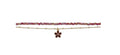 Rebecca Flower Charm Beaded Anklet
