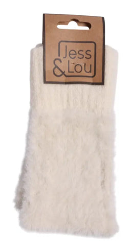 Fluffy Fingerless Gloves