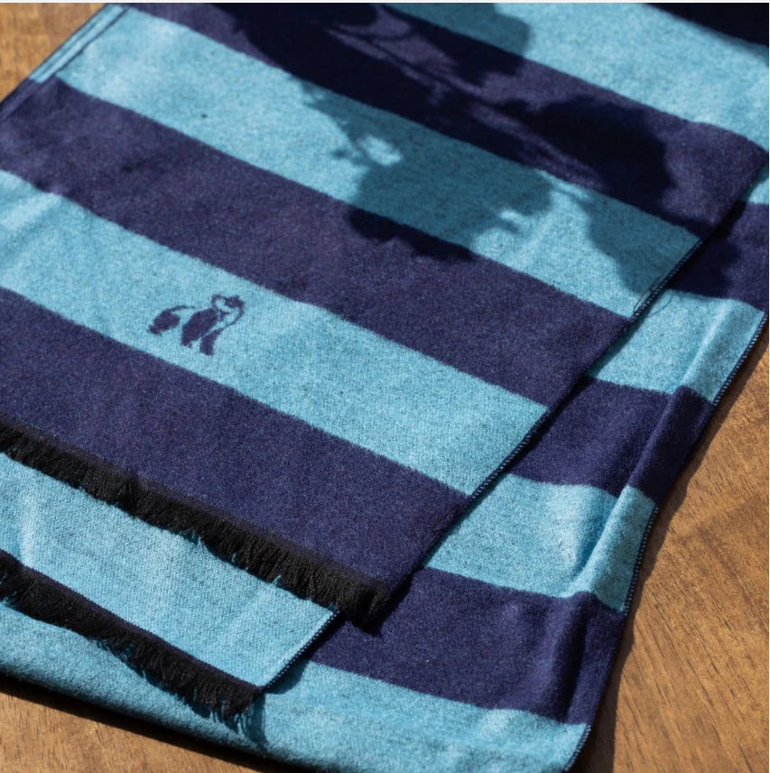 Blue Stripe Bamboo Scarf