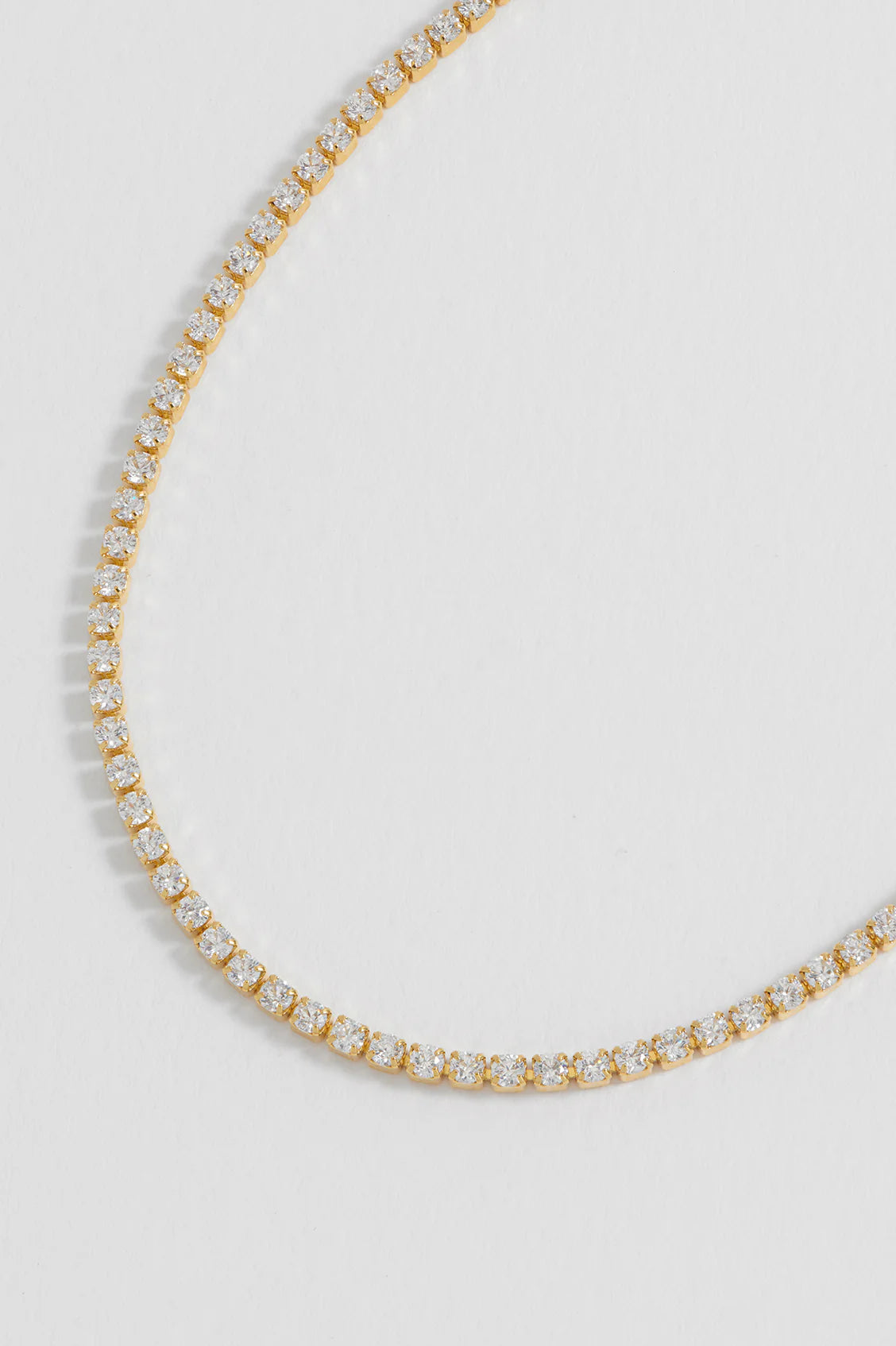 Fine CZ Tennis Bracelet - Gold Plated