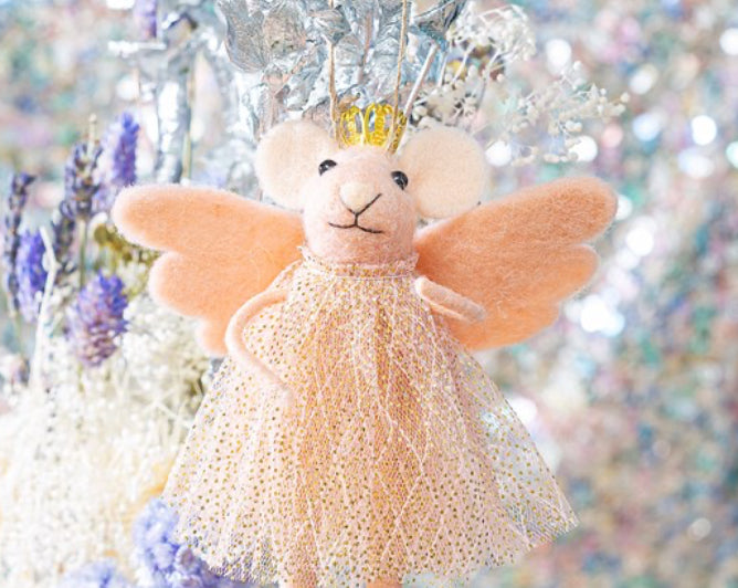 Pink Princess Fairy Mouse Hanging Decoration