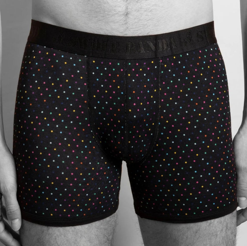 Bamboo Boxers - Multi Dot/Black Band