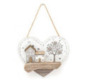 Hanging Wooden house and Tree Decoration