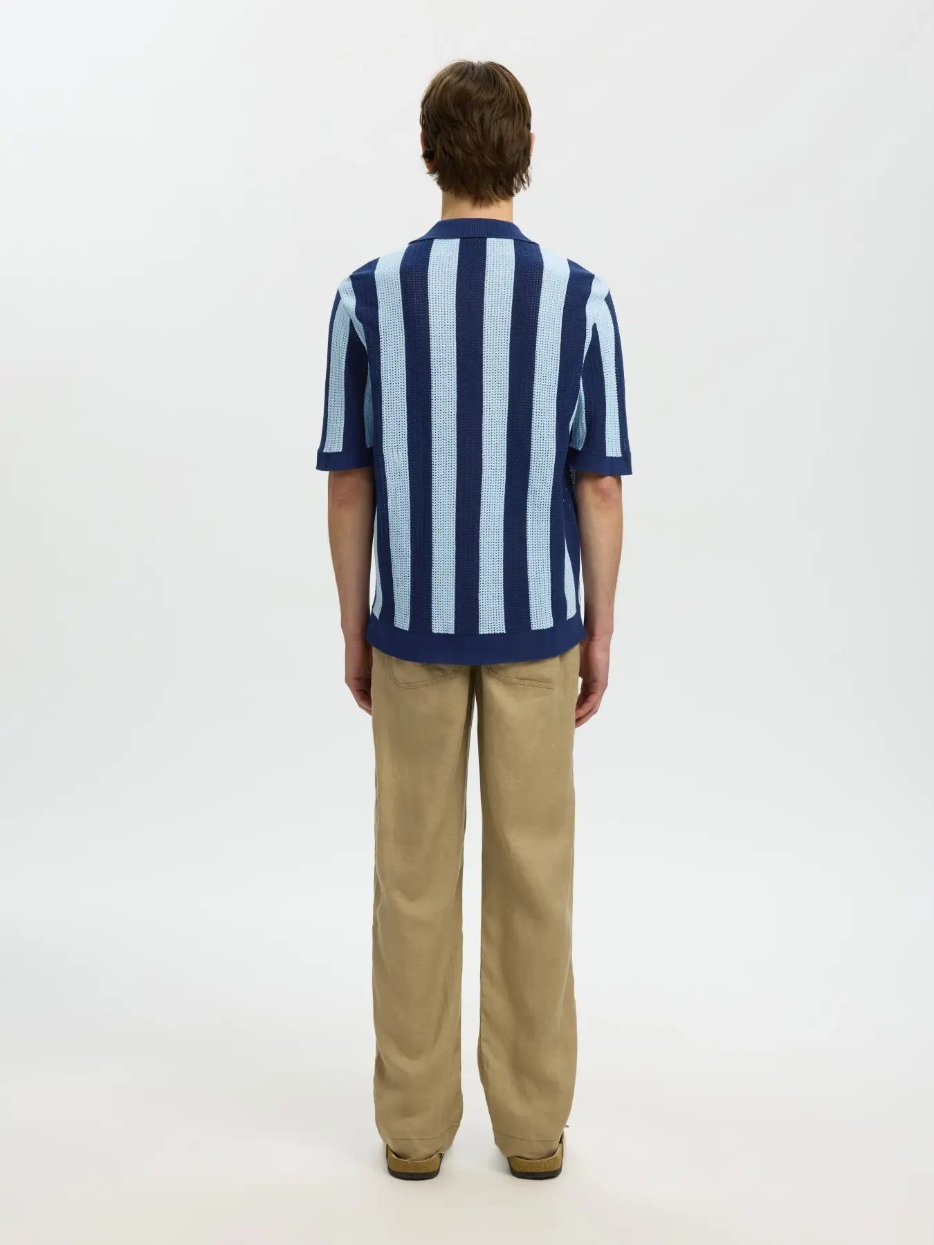 SLHSHANE SS OPEN POLO CARDIGAN