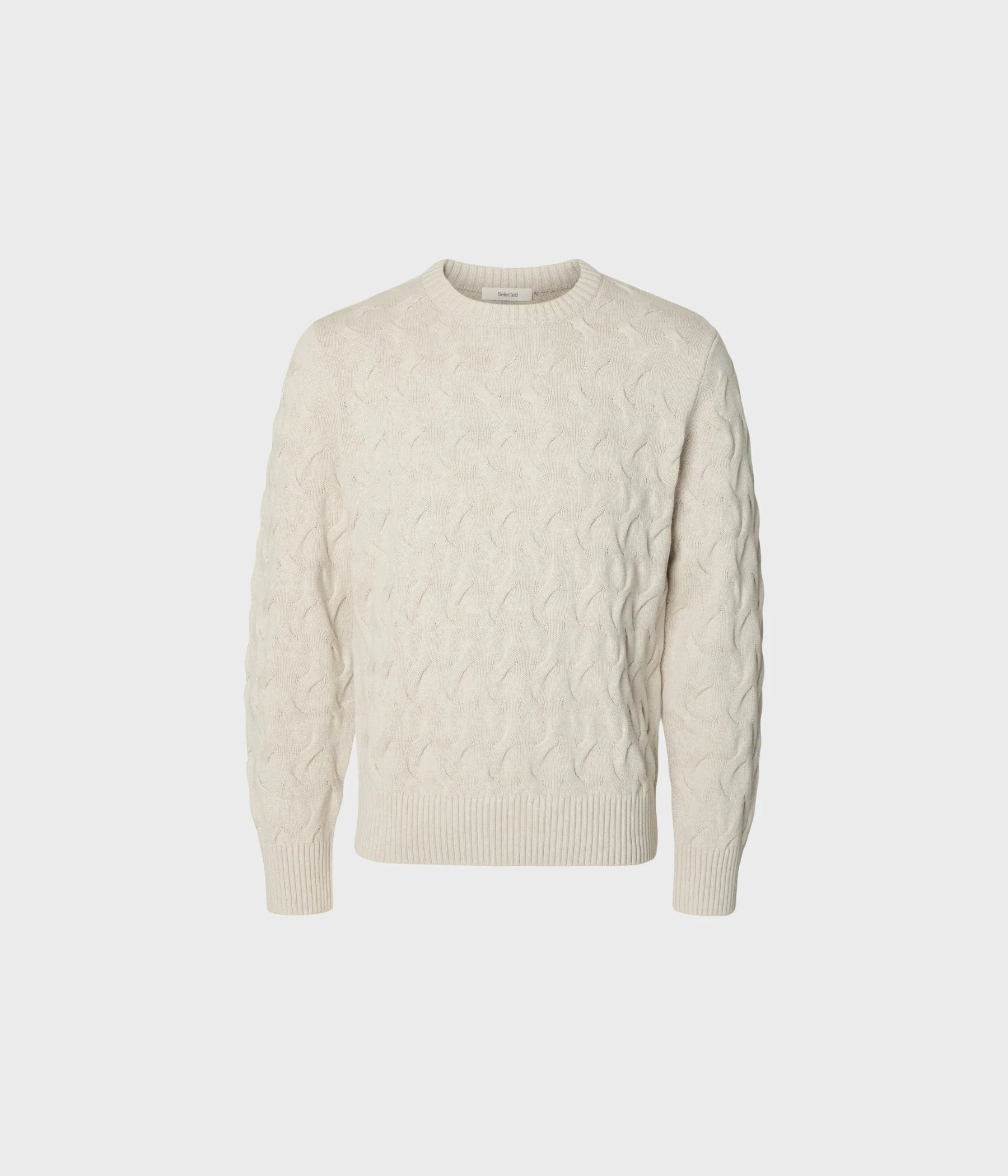 SLMCARLOS LS CABLE CREW NECK NOOS