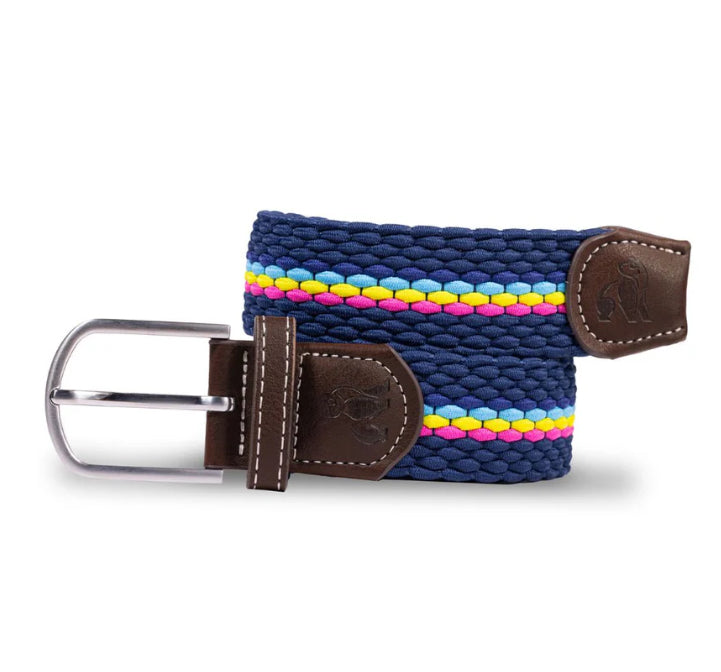 WOVEN BELT - NEON FINE STRIPE