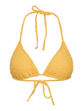 PCANYA BIKINI TRIANGLE BRA - Orange Jacquard