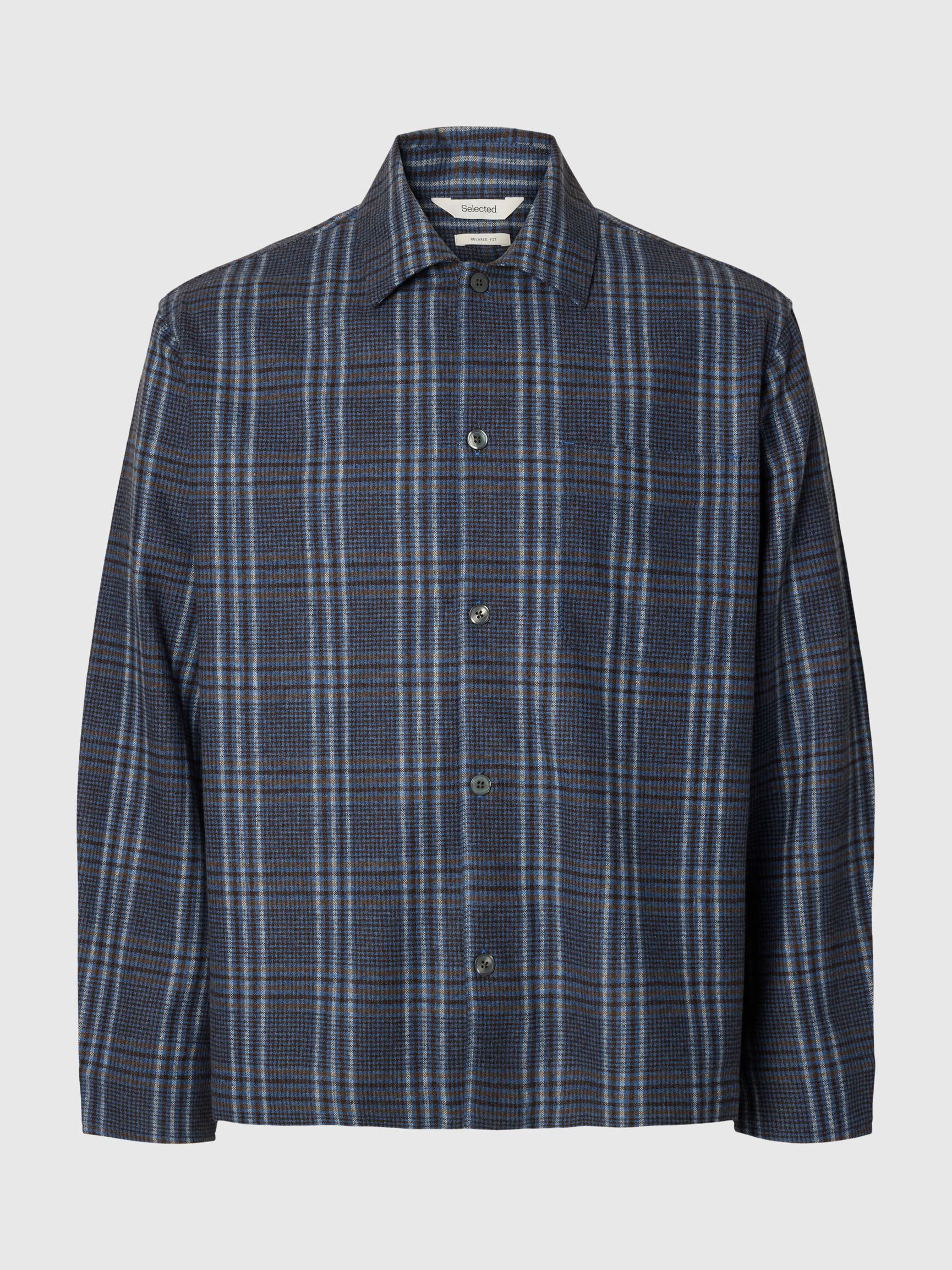 SLMRLXSVEND WT CHECK WOOL BLEND LIGHT OS