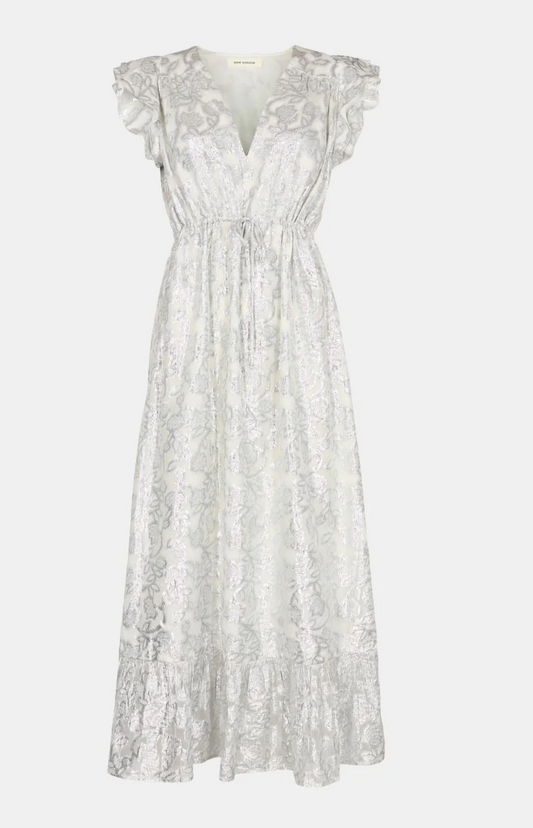 Antique White Dress - Silver