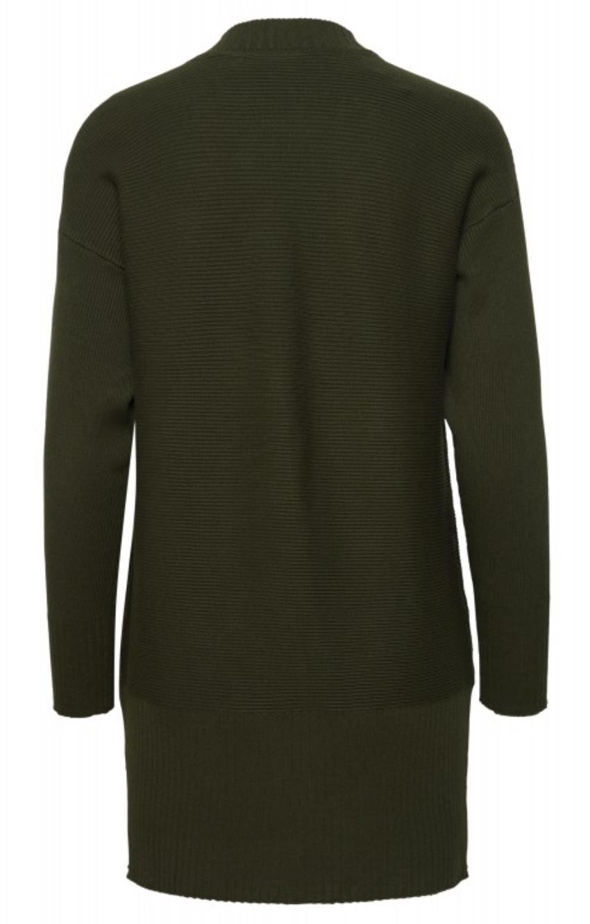 Frbesmock Cardigan - Rifle Green