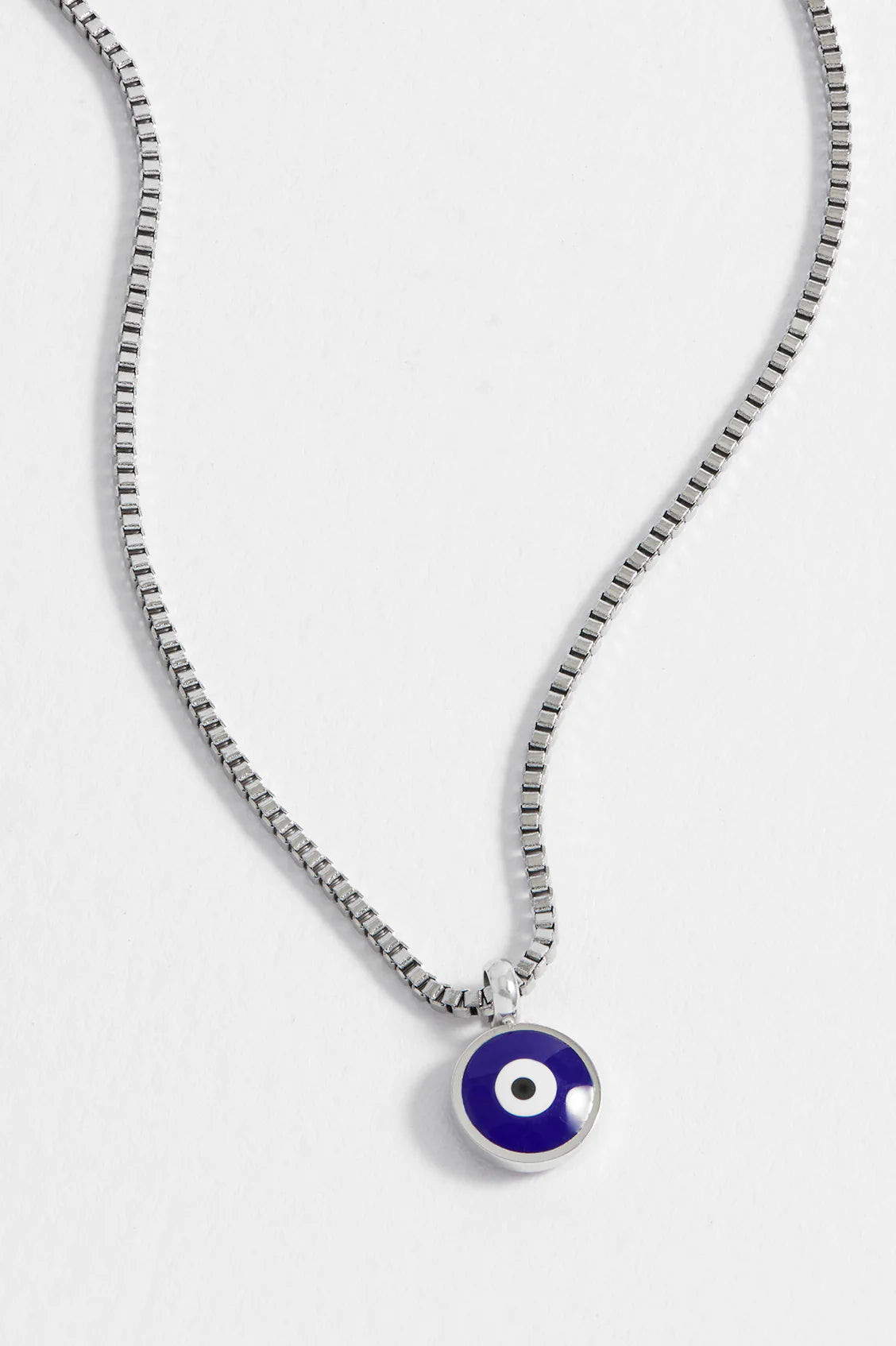 Mens Enamel Evil Eye Necklace