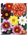 Dahlias Flower Card