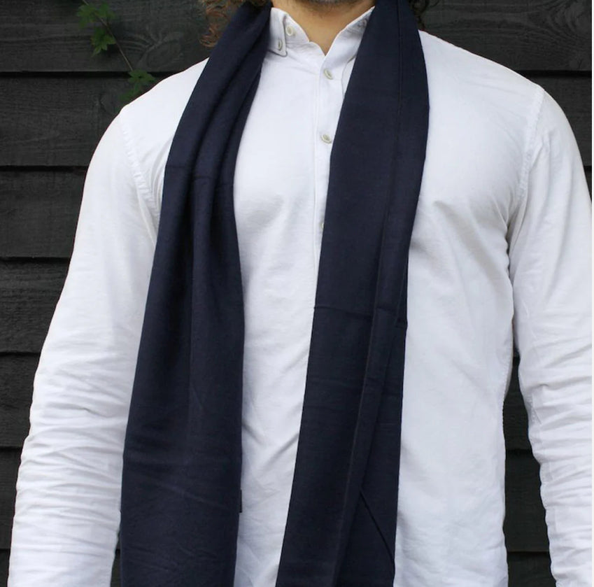 Navy Bamboo Scarf