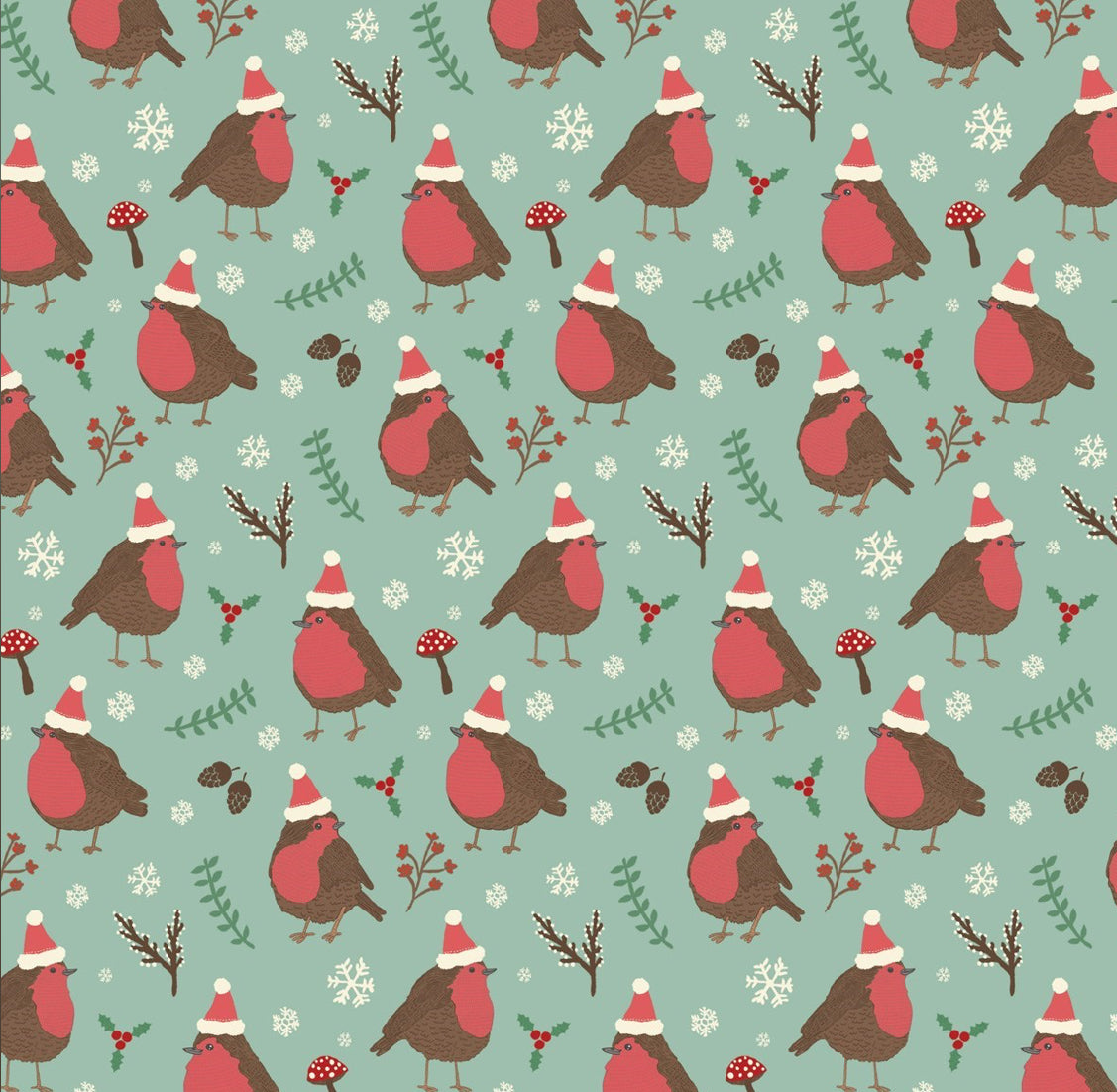 Christmas Robin Wrapping Paper