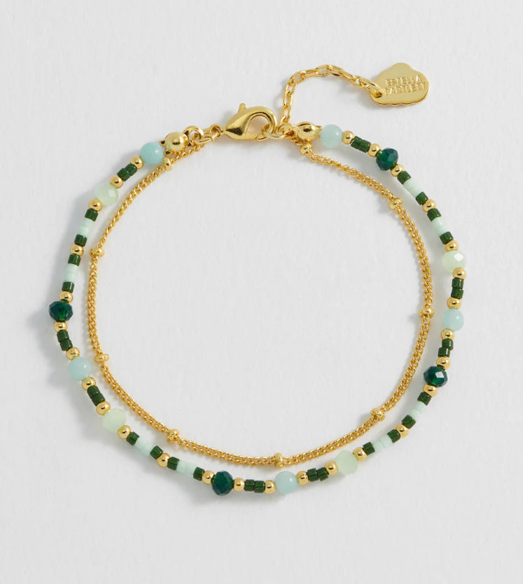 Mini Gemstone Duo Chain Bracelet