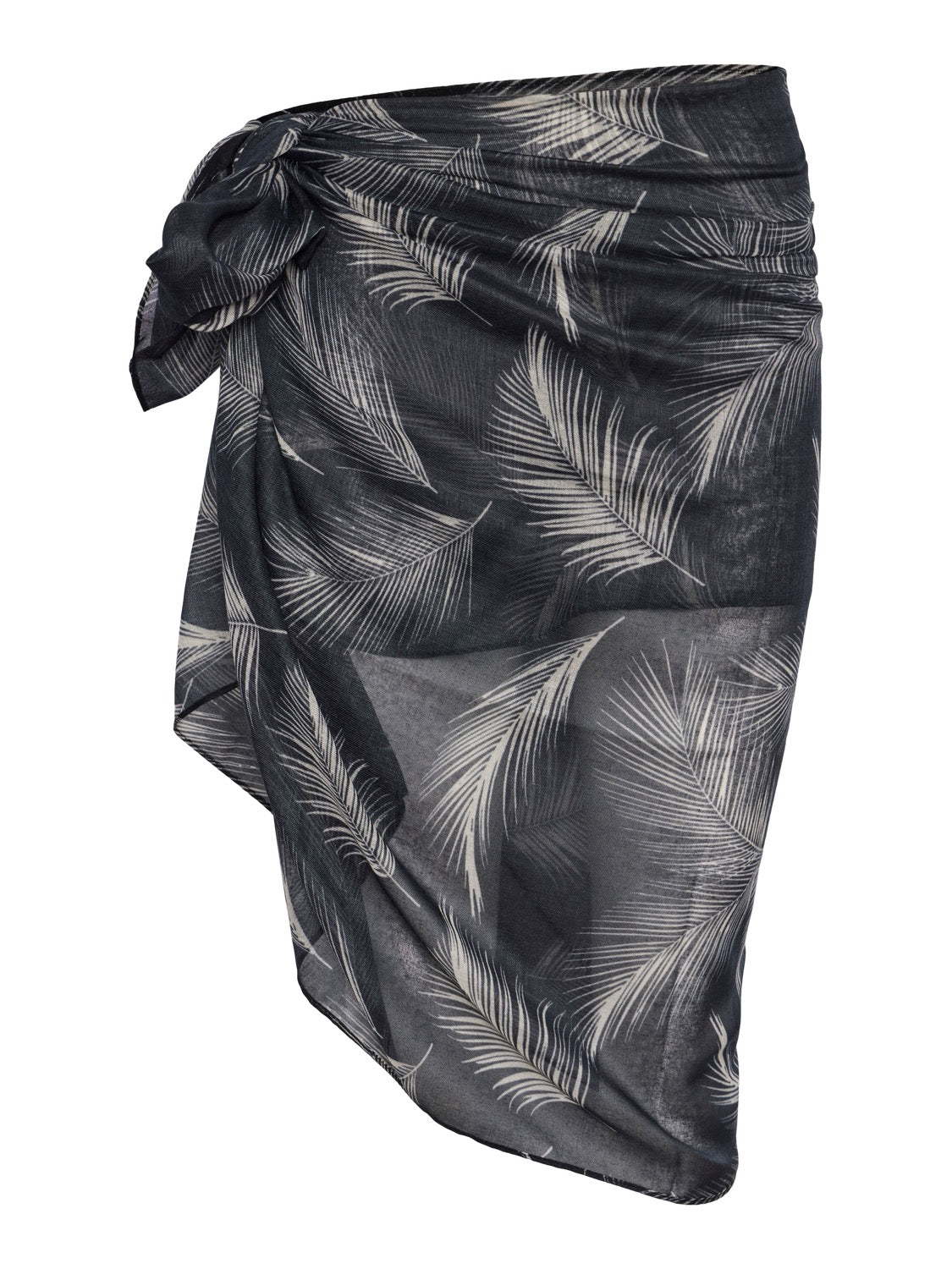 PCBANINNA 5IN1 SARONG - Black Onyx TROPICAL LEAF