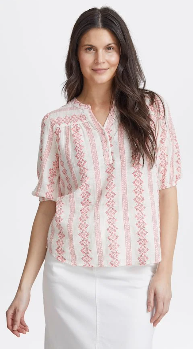 FRBOBBIE BLOUSE - Geranium