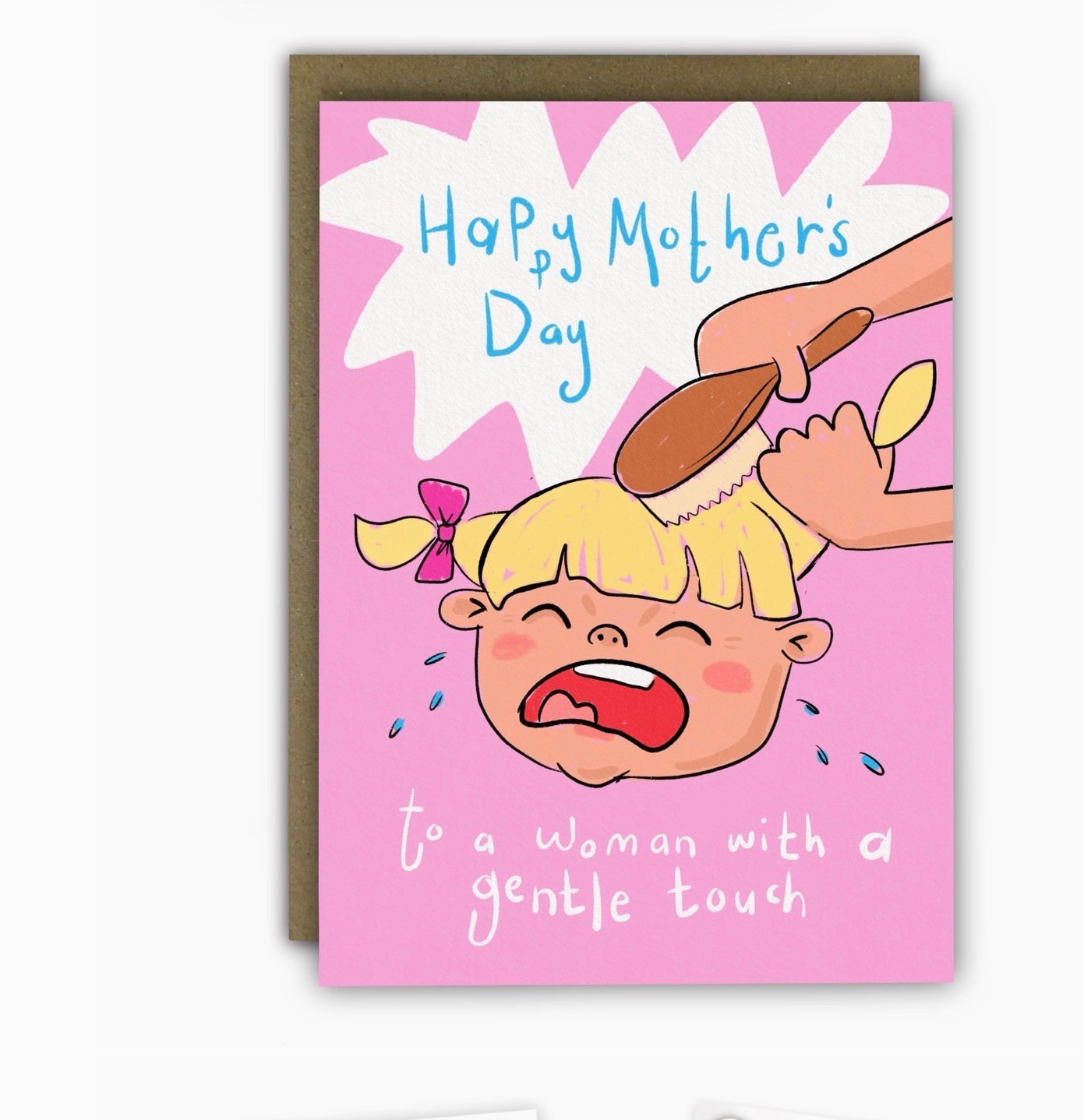 Gentle Touch Hairbrush - Mother’s Day Card