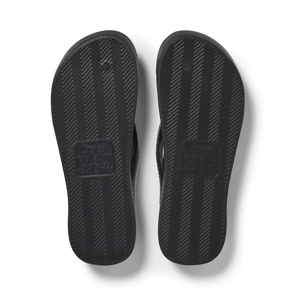 Archie's Flip Flops - Black