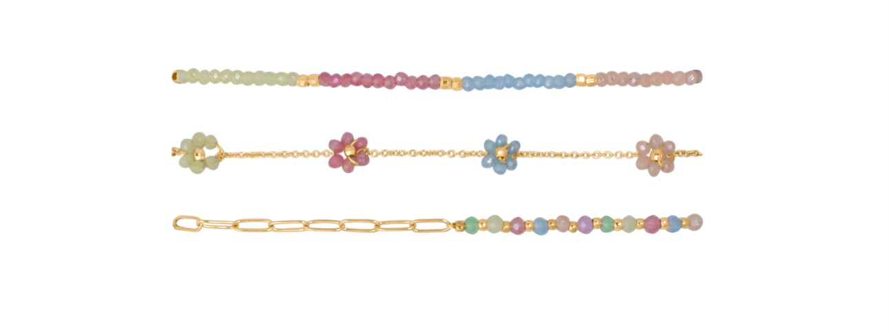 Daphne Pack Of 3 Beaded Bracelets