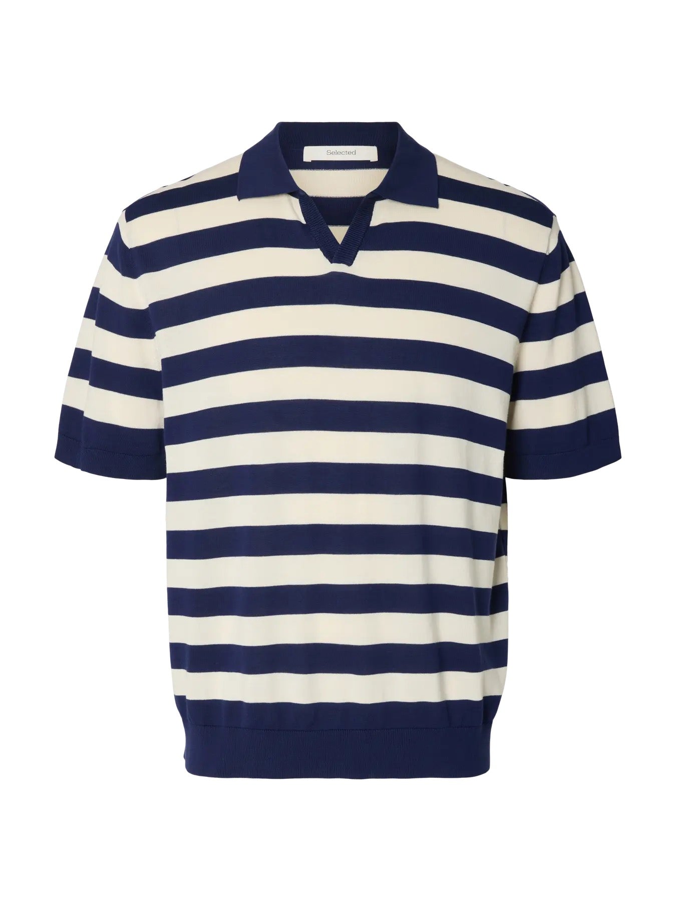 SLHTORINO SS KNIT RELAXED OPEN POLO